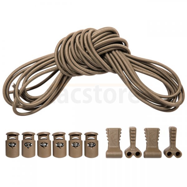 Tasmanian Tiger Bungee Cord Tab Set - Coyote