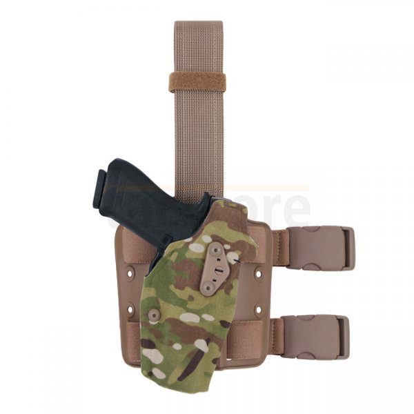 Safariland 6354DO ALS Optic Tactical Holster Glock 17/22 MOS & TacLight - Coyote - Droit