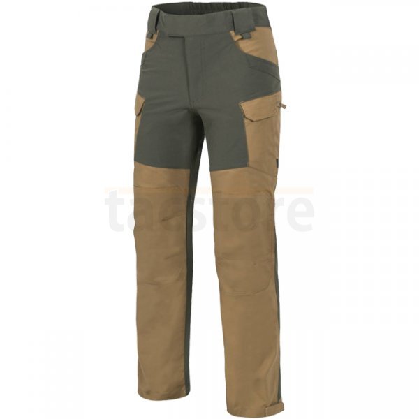 Helikon-Tex Hybrid Outback Pants Duracanvas - Coyote / Taiga Green - 2XL - Long
