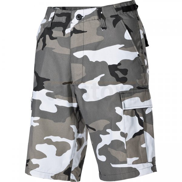 MFH BW Bermuda Shorts Side Pockets - Urban Camo - 3XL