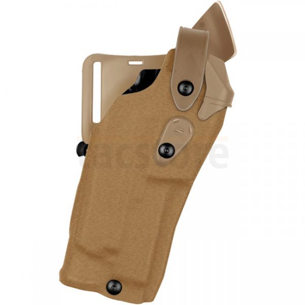 Safariland 6360RDS ALS/SLS Mid-Ride Holster STX Cordura Sig Sauer P320 X-Carry RedDot & TacLight - Coyote - Right